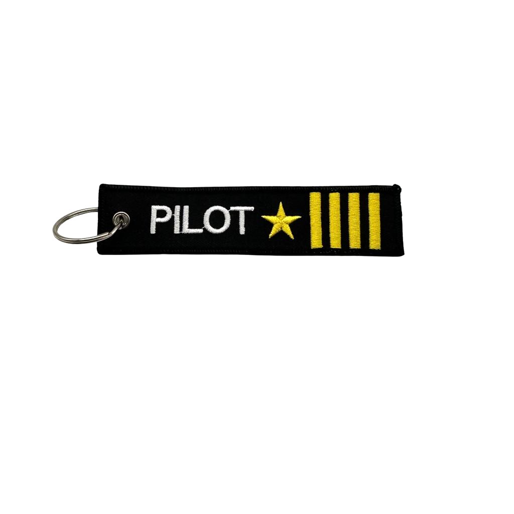 PILOT STRIPE W STAR KEYCHAIN ميدالية